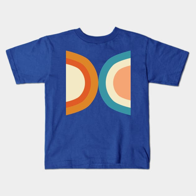 New mid mod Rainbow Kids T-Shirt by bruxamagica